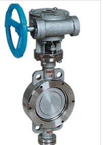 蝸輪對夾式硬密封蝶閥